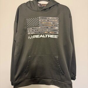 Realtree Staghorn Outfitters American‎ Flag Camo Hoodie Mens Medium